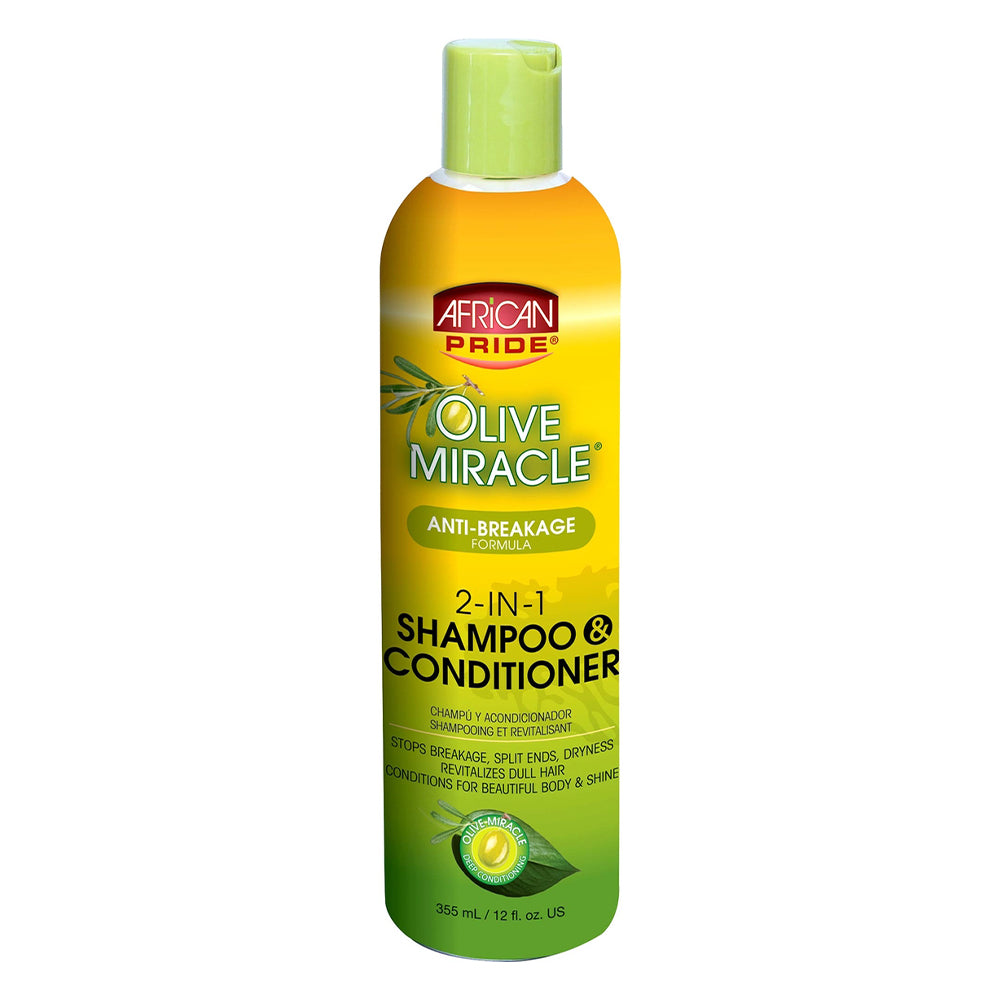 African Pride Olive Miracle 2In1 Shampoo 12oz/355ml