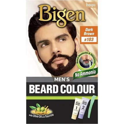 Bigen Men's Beard Colour Dark Brown #103