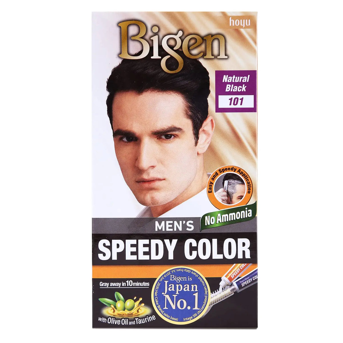 Bigen Men's Speedy Natural Black #101