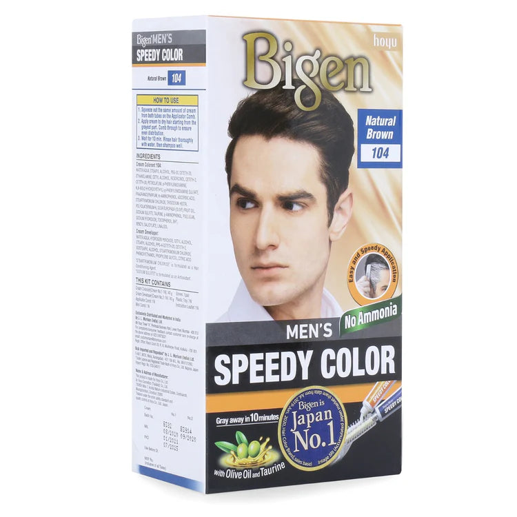 Bigen Men's Speedy Natural Brown #104