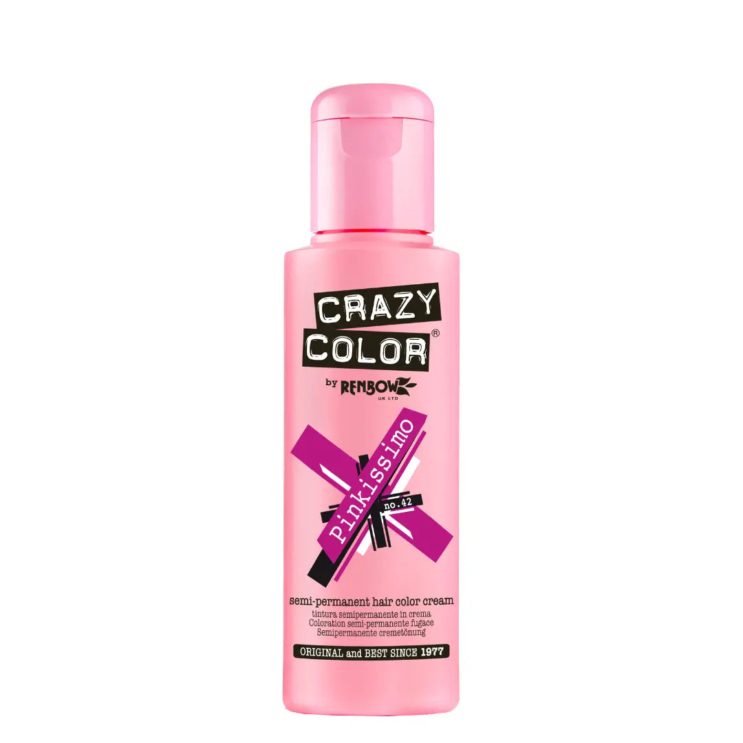 CRAZY COLOR Semi-Permanent Tönung n°42 PINKISSIMO 100ML