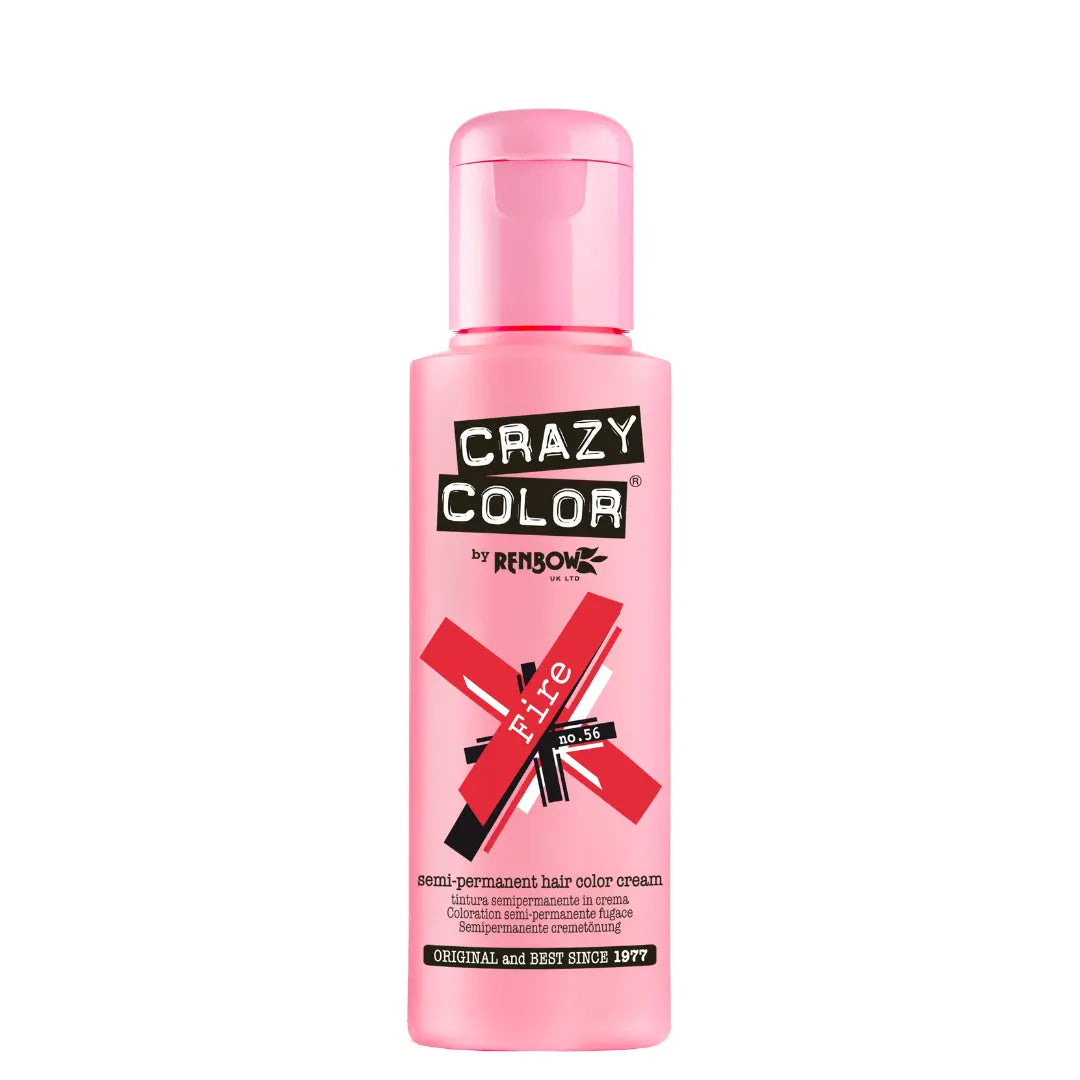 CRAZY COLOR Semi-Permanent Tönung n°56 FIRE 100ML