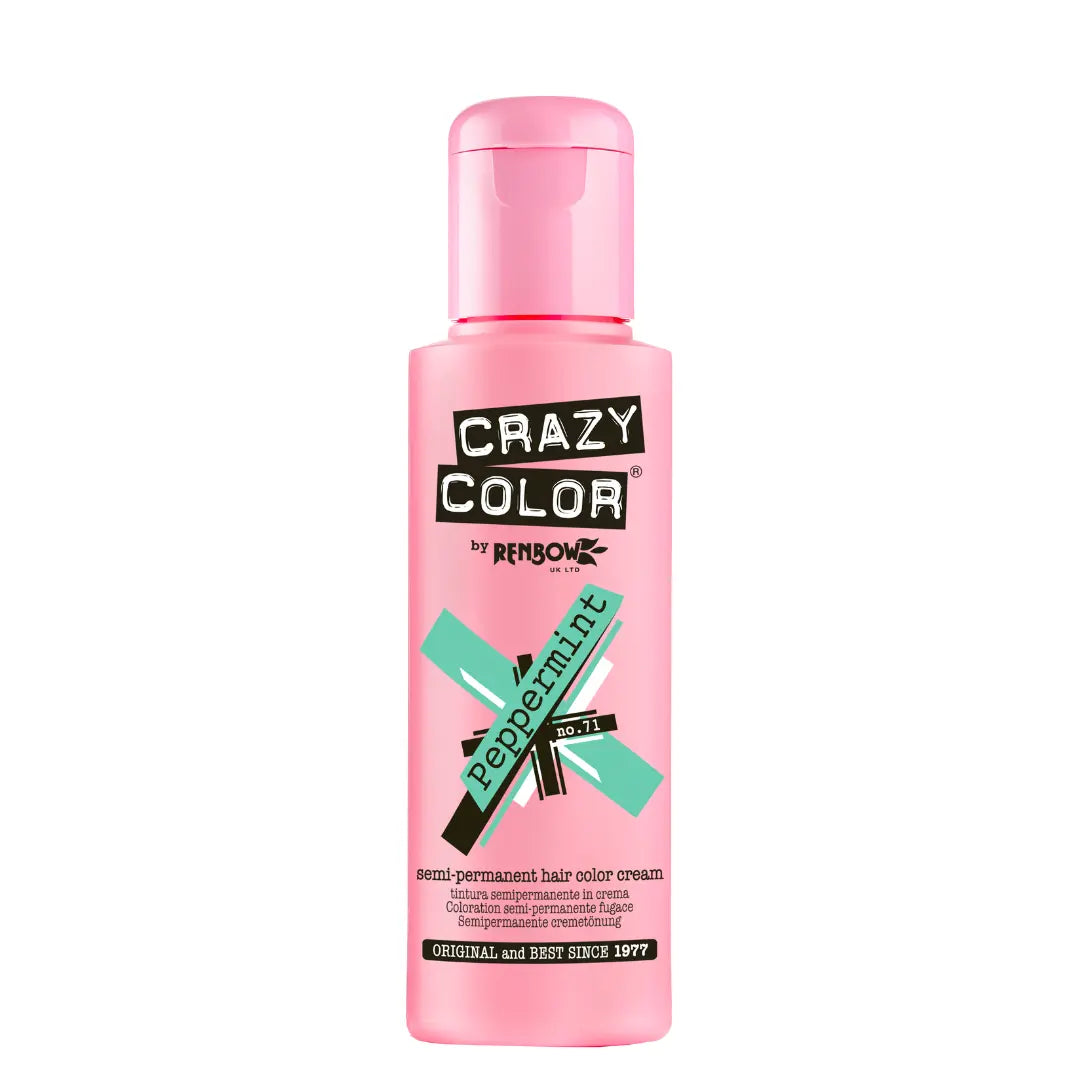 CRAZY COLOR Semi-Permanent Tönung n°71 PEPPERMINT 100ML