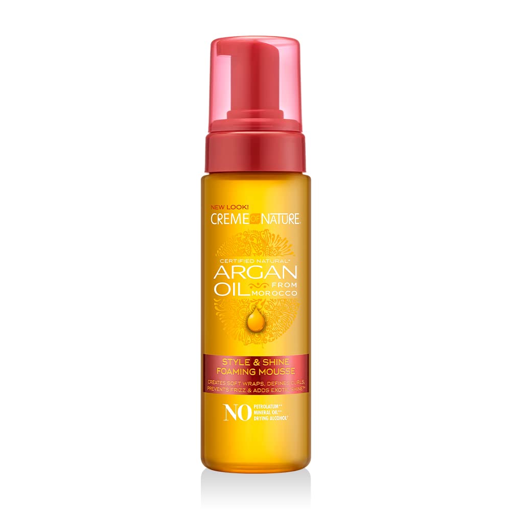 Creme Of Nature Argan Oil Foam Wrap Mousse 7oz