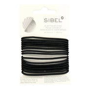 SIBEL ELASTIC THIN HAIR BANDS BLACK 16STK