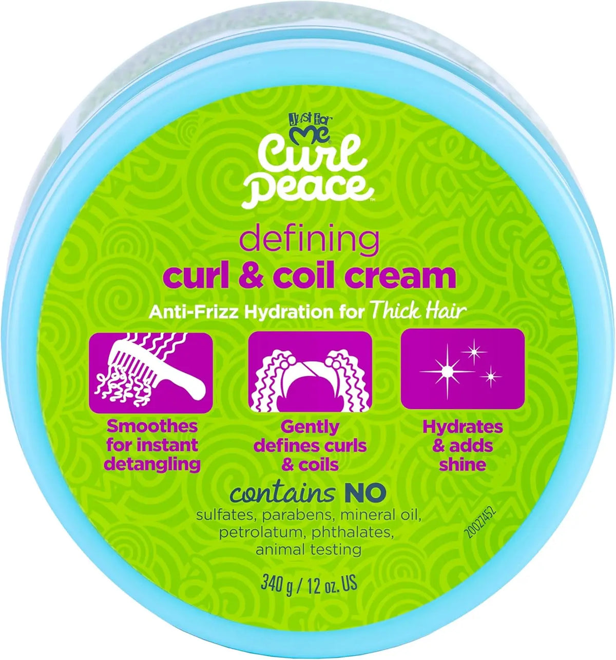 Just For Me Curl Peace Defining Curl & Coil Creme 12oz