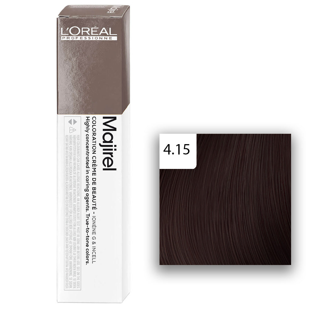 L'Oréal Professionnel MAJIREL Glow 4,15 Mittelbraun Asch Mahagoni 60ml