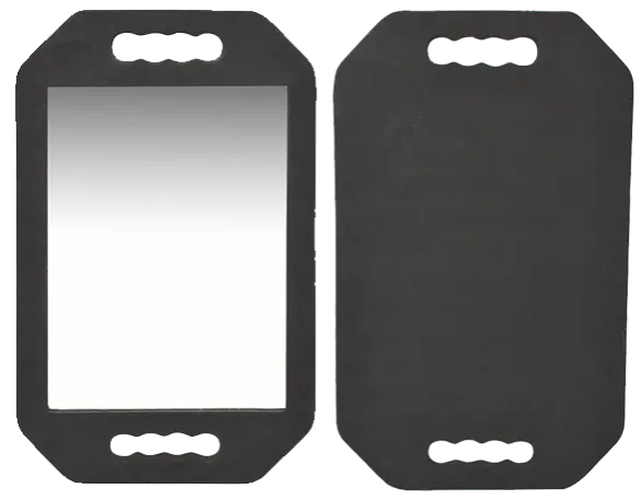 MAD Handspiegel mit Schaumstoff Schwarz