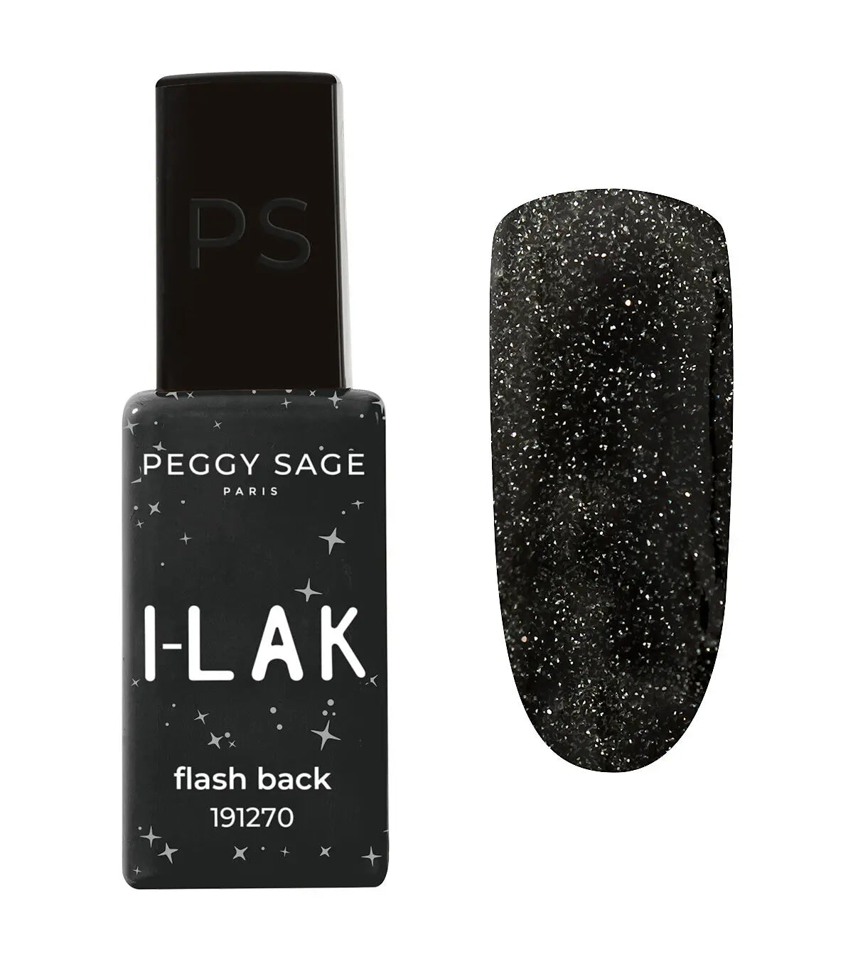 PEGGY SAGE Semi-permanenter I-LAK-Nagellack  - Flash Black 11ml
