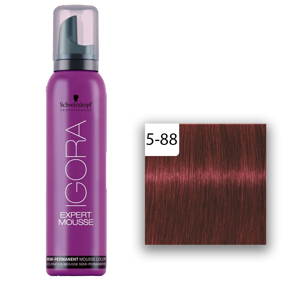 Schwarzkopf Professional IGORA EXPERT Mousse Hellbraun Rot Extra 5-88 100ml