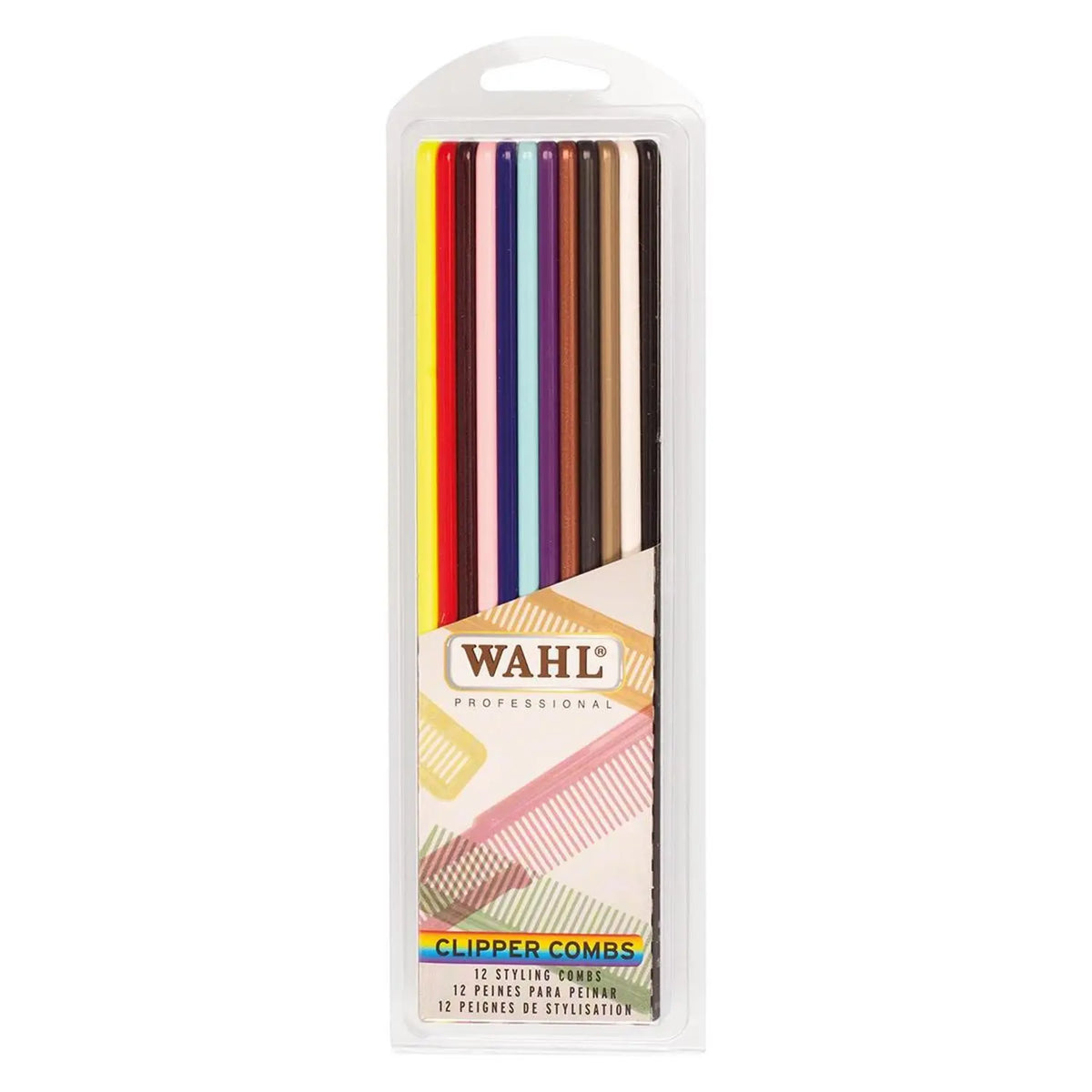 WAHL Professional Frisierkämme colored 1Stk
