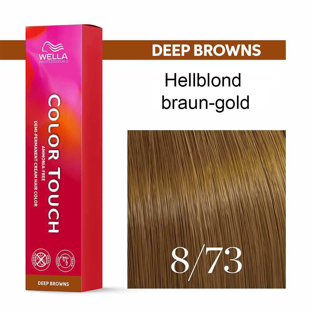 Wella Professional COLOR TOUCH Deep Browns 8/73 hellblond braun-gold 60ml