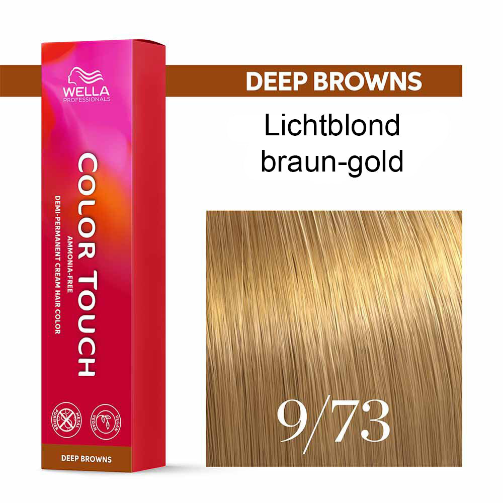 Wella Professional COLOR TOUCH Deep Browns 9/73 lichtblond braun-gold 60ml