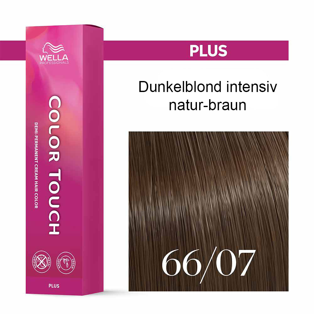 Wella Professional COLOR TOUCH Plus 66/07 dunkelblond intensiv natur-braun 60ml