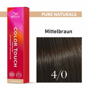 Wella Professional COLOR TOUCH Pure Naturals 4/0 mittelbraun 60ml