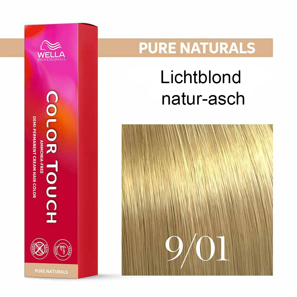 Wella Professional COLOR TOUCH Pure Naturals 9/01 lichtblond natur-asch 60ml