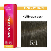 Wella Professional COLOR TOUCH Rich Naturals 5/1 hellbraun asch 60ml