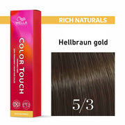 Wella Professional COLOR TOUCH Rich Naturals 5/3 hellbraun gold 60ml