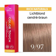 Wella Professional COLOR TOUCH Rich Naturals 9/97 lichtblond cendré-braun 60ml