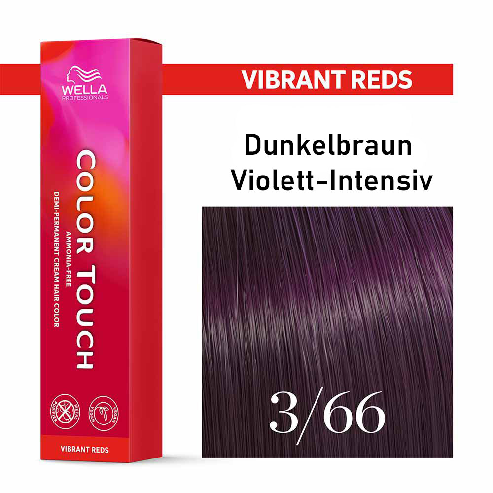 Wella Professional COLOR TOUCH Vibrant Reds 3/66 dunkelbraun violett-intensiv 60ml