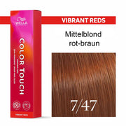 Wella Professional COLOR TOUCH Vibrant Reds 7/47 mittelblond rot-braun 60ml