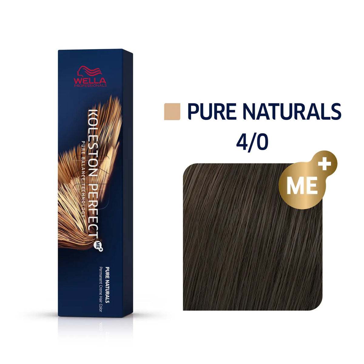 Wella Professional KOLESTON Perfect Me+ Pure Naturals  4/0 Mittelbraun 60ml