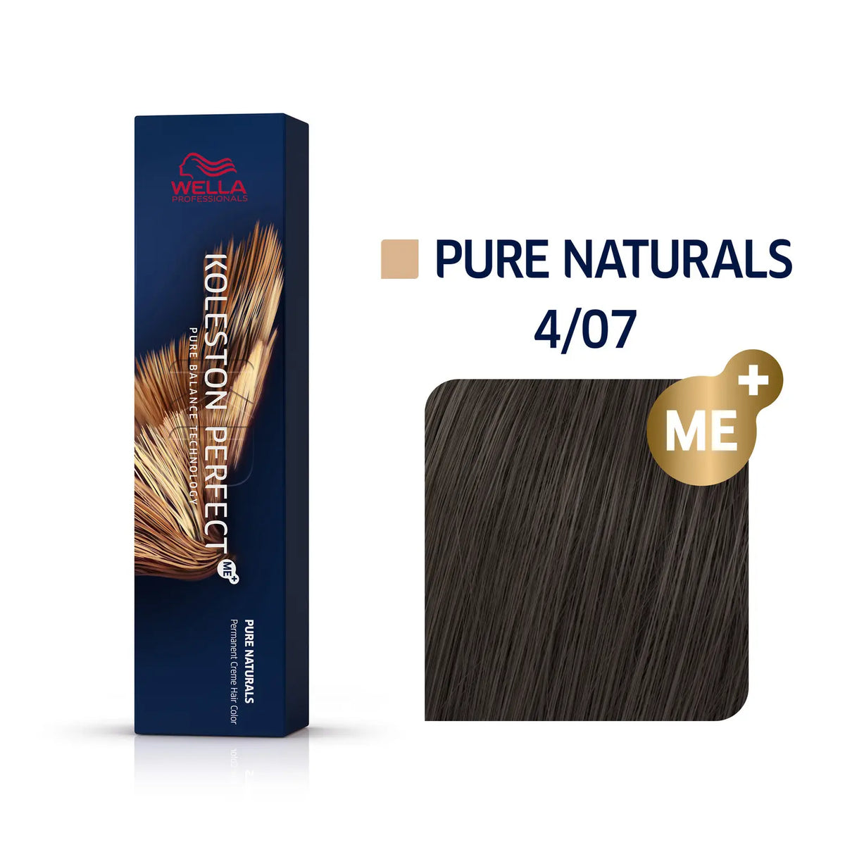 Wella Professional KOLESTON Perfect Me+ Pure Naturals 4/07 Mittelbraun natur-braun 60ml